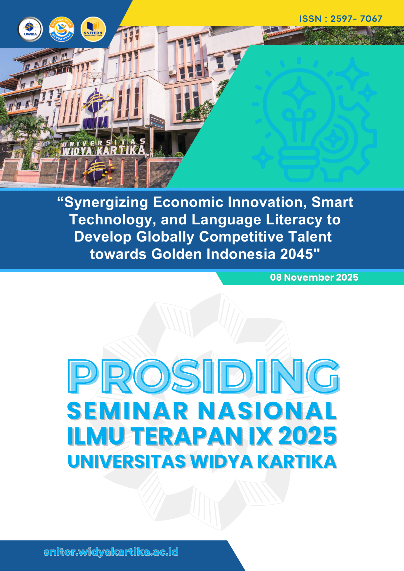 					Lihat Vol 9 No 1 (2025): Vol 9 No 1 (2025): Seminar Nasional Ilmu Terapan (SNITER) 2025
				