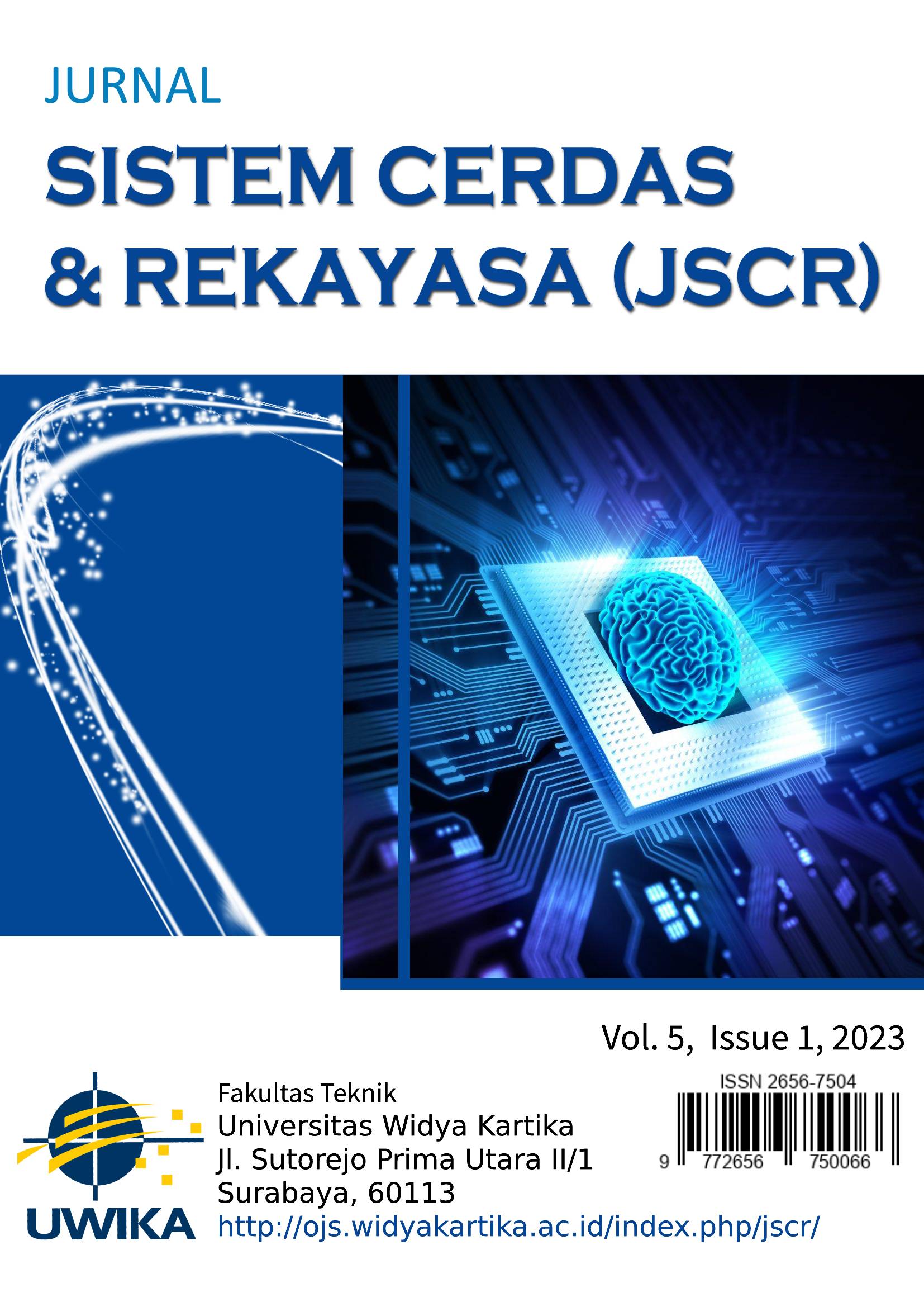 					View Vol. 5 No. 1 (2023): Jurnal Sistem Cerdas dan Rekayasa (JSCR) 2023
				