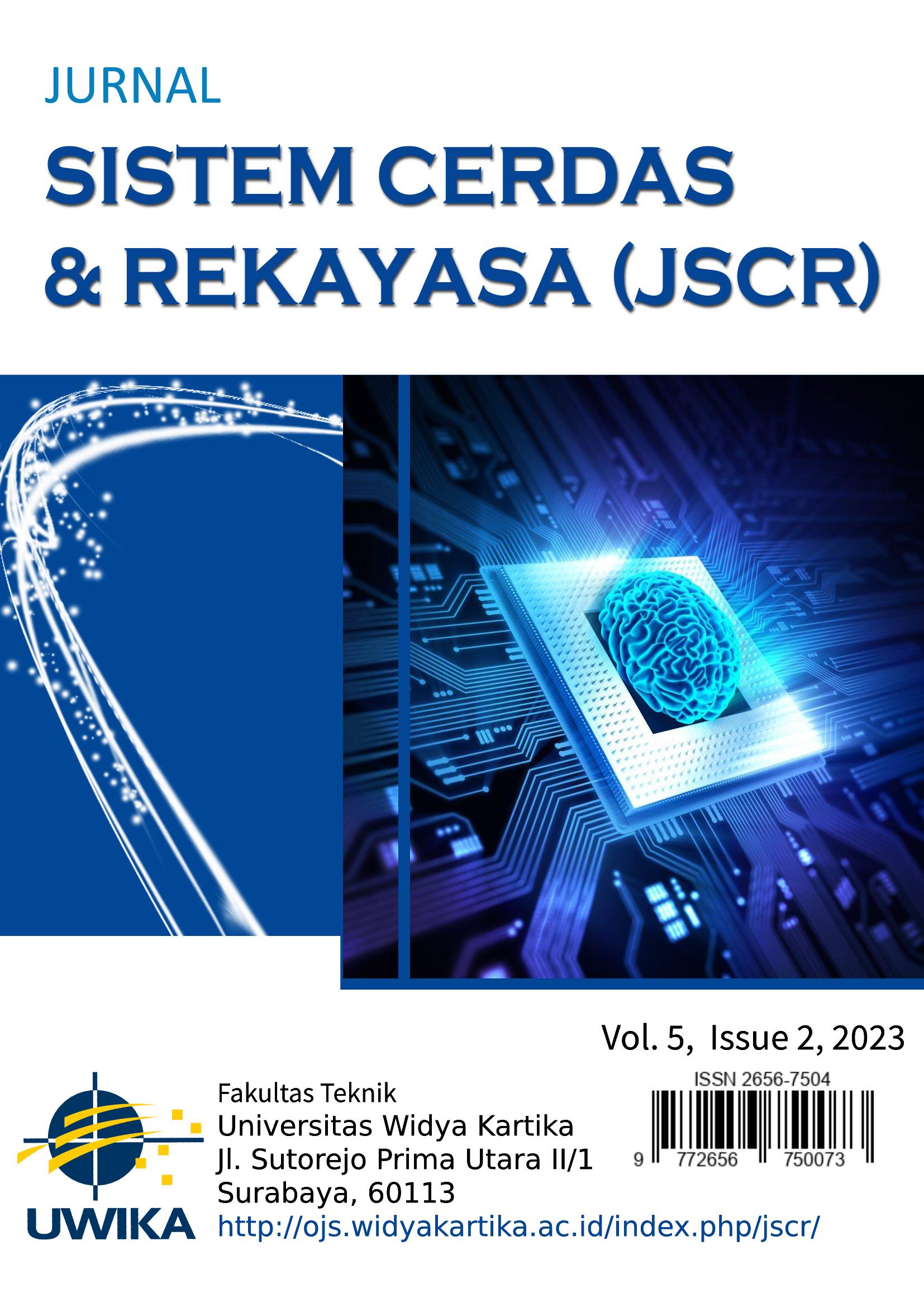 					View Vol. 5 No. 2 (2023):  Jurnal Sistem Cerdas dan Rekayasa (JSCR) 2023
				