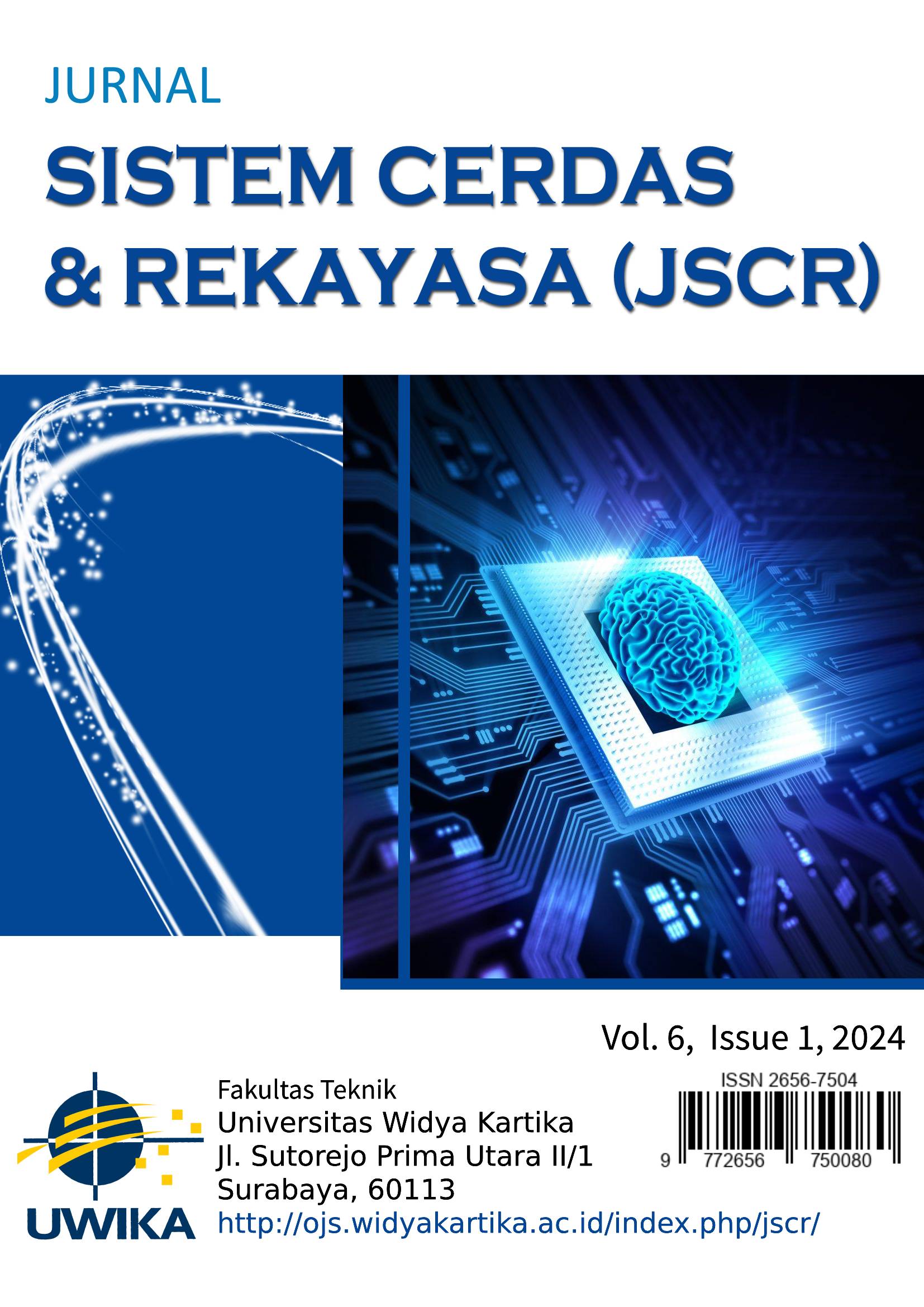 					View Vol. 6 No. 1 (2024):  Jurnal Sistem Cerdas dan Rekayasa (JSCR) 2024
				