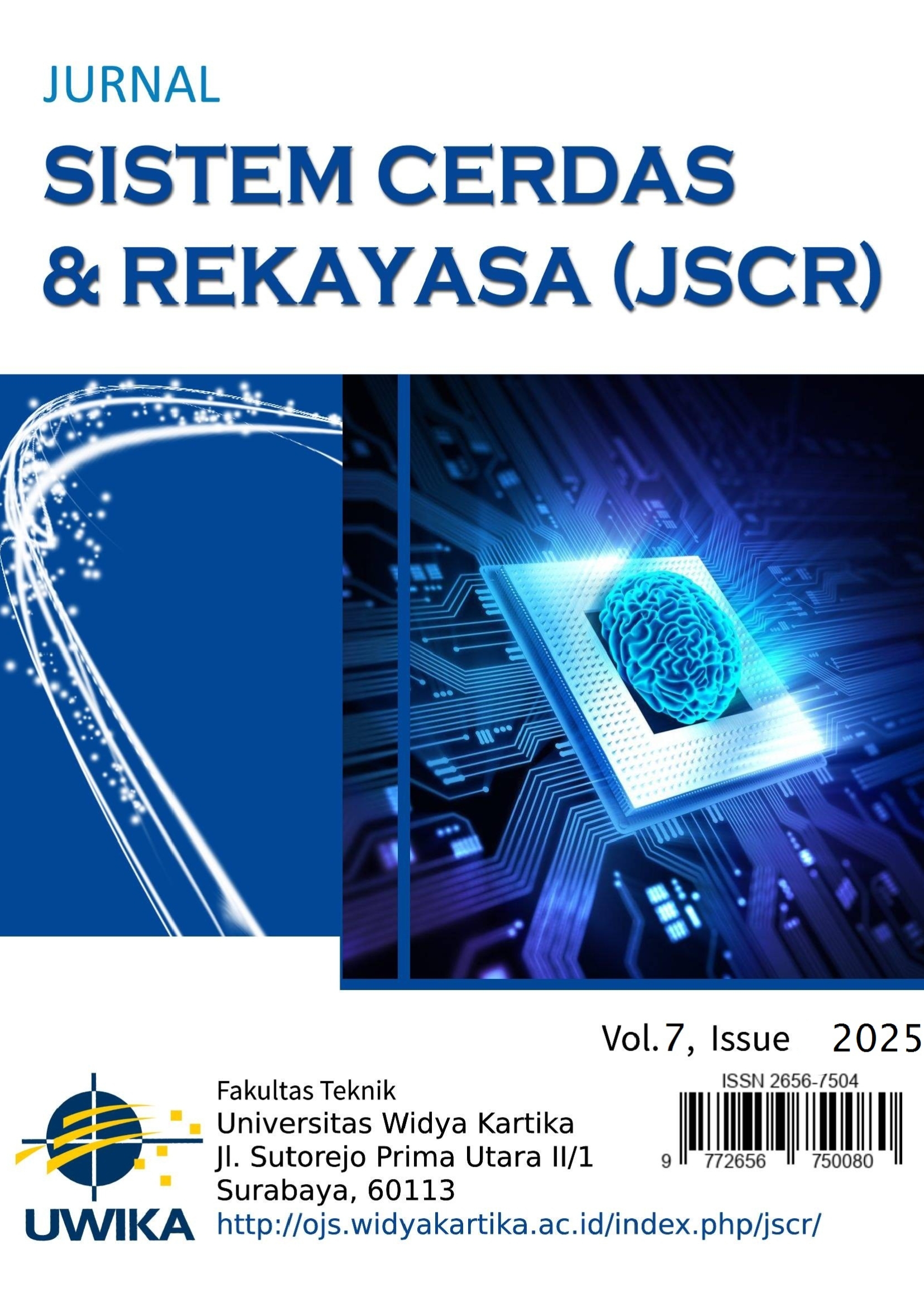 					View Vol. 7 No. 2 (2025): Jurnal Sistem Cerdas dan Rekayasa (JSCR) 2025
				